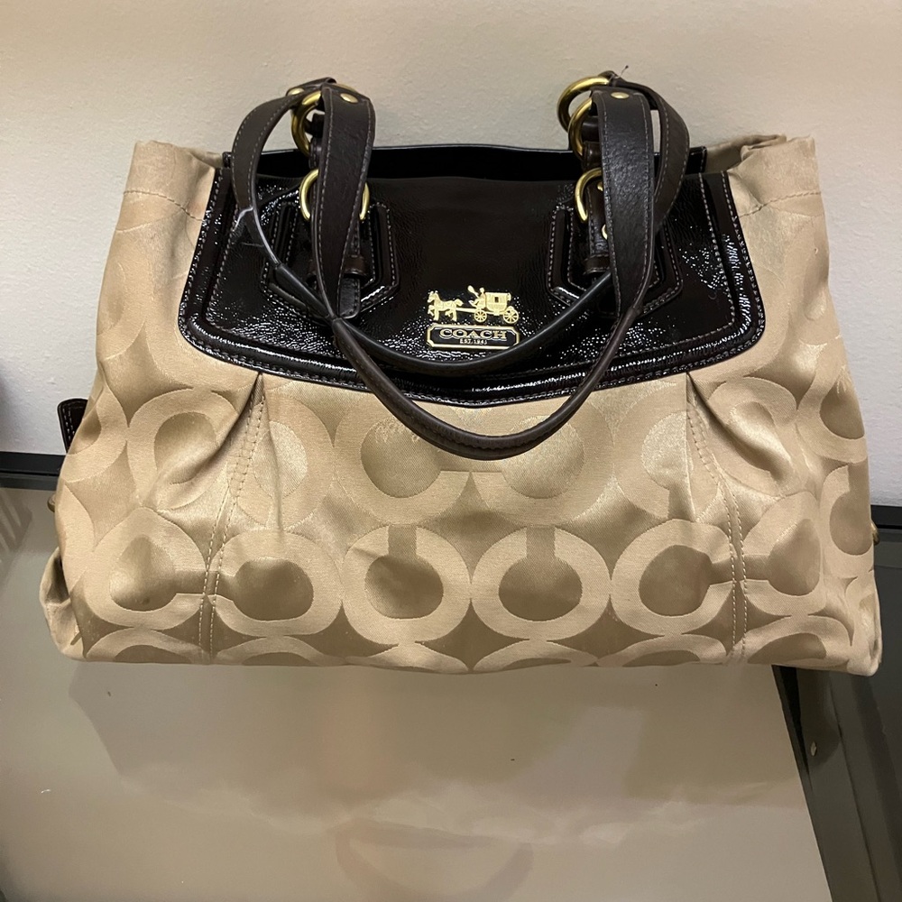 Coach Tan and Brown Women's Bag